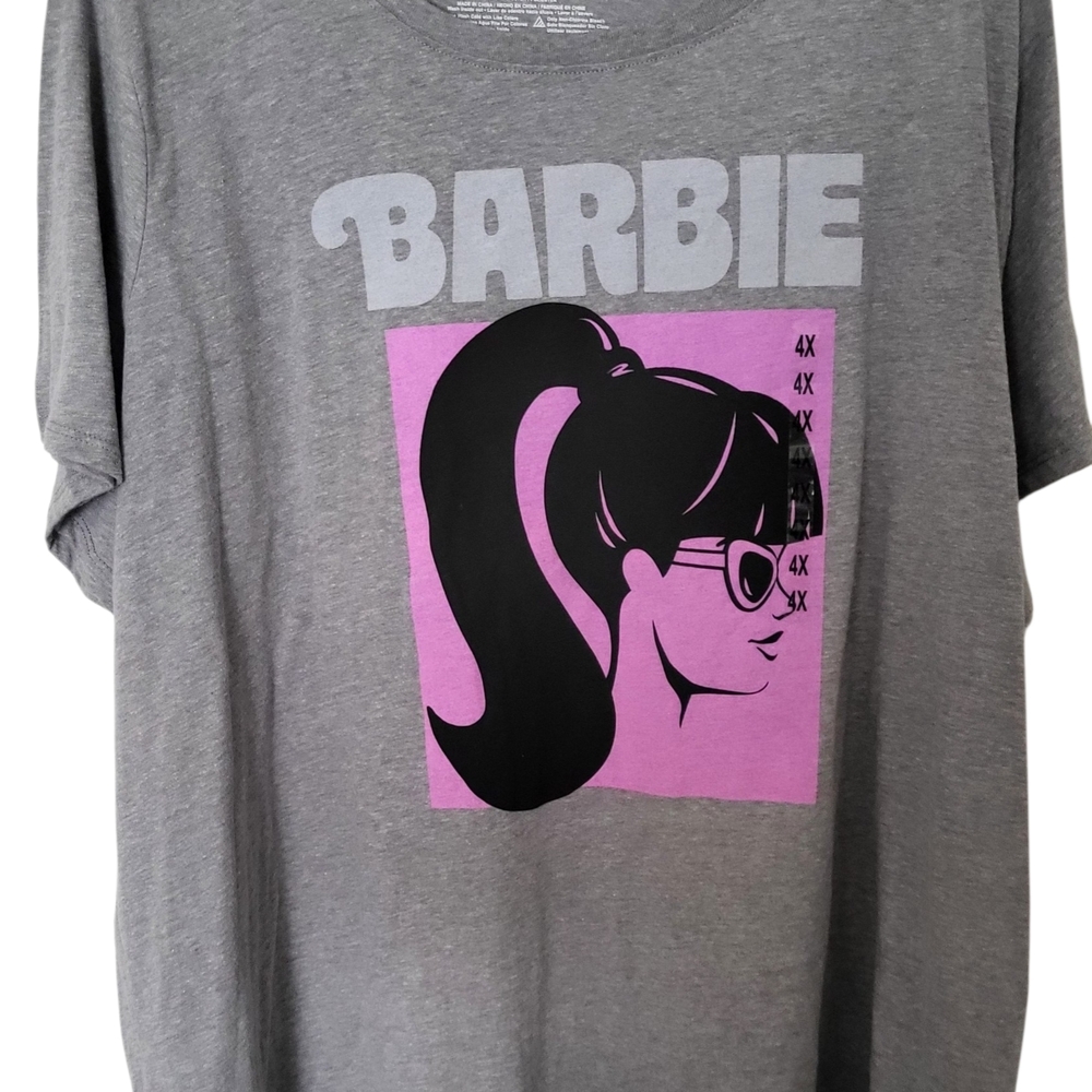 Barbie Women's Grey T-shirt.